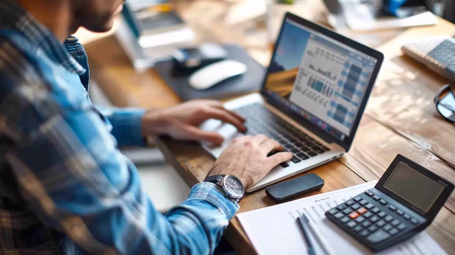 Diverse business professionals in various industries using laptops and mobile devices supported by secure IT systems