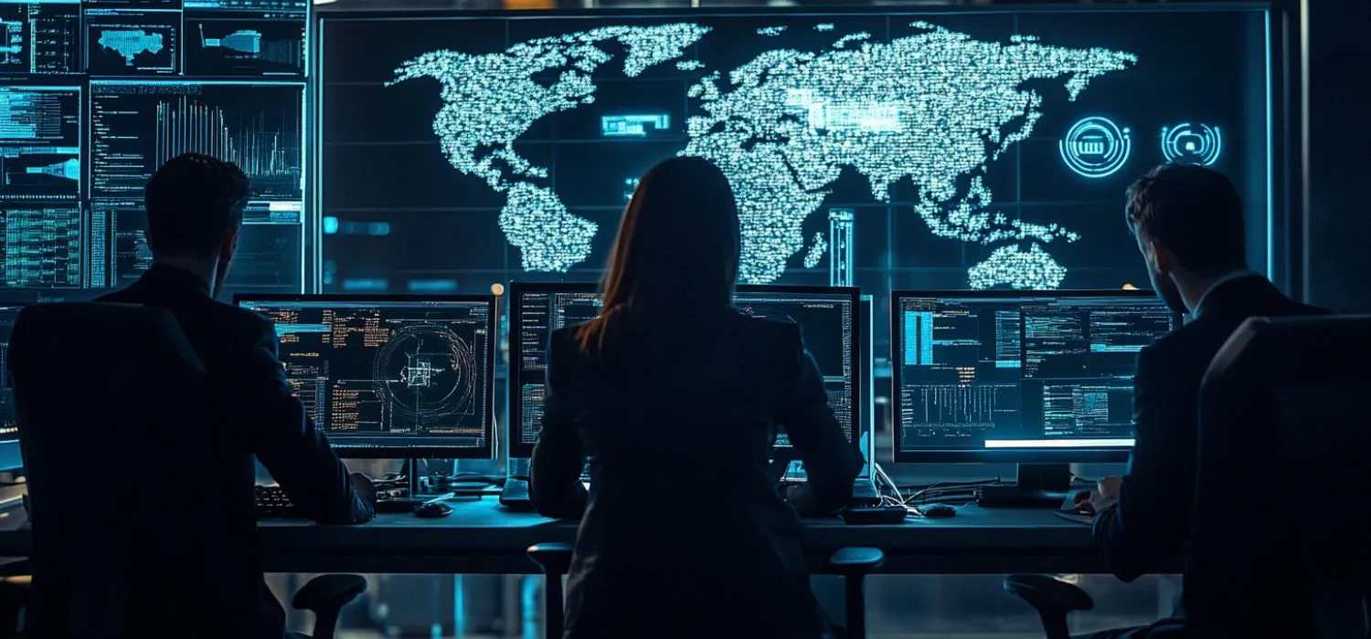 IT service provider working on cyber security checklist.