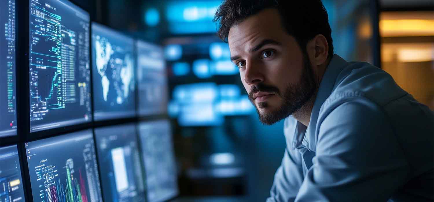 IT professional configuring multi-factor authentication on a digital device