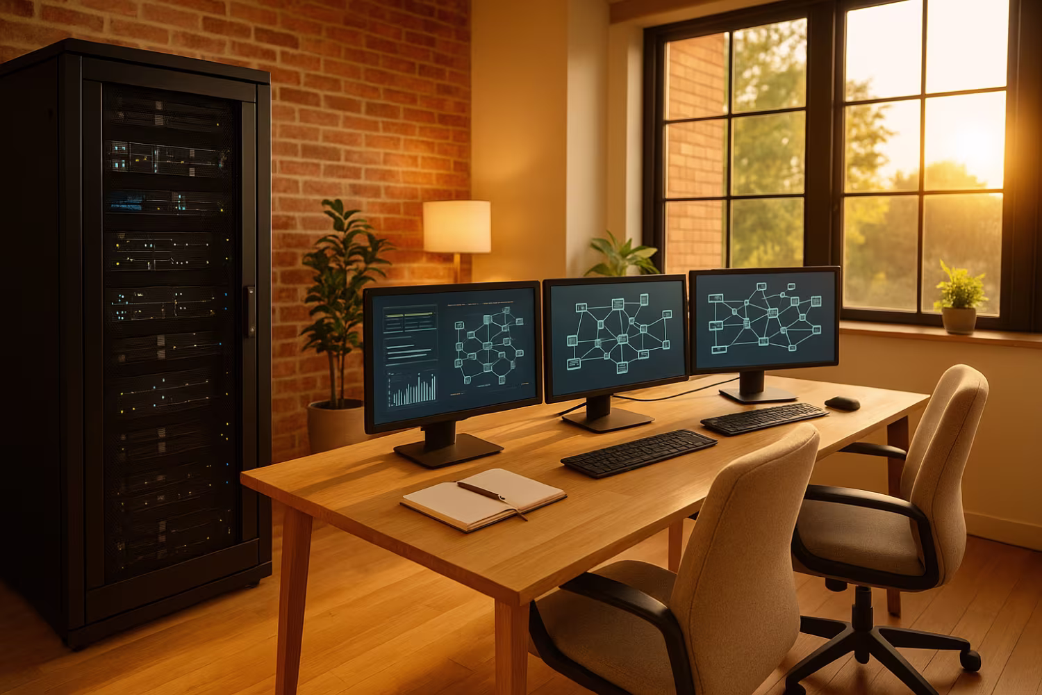 Hybrid IT infrastructure in office